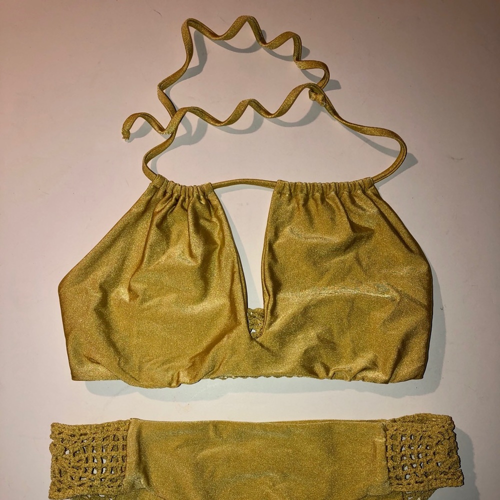 🎊HOST PICK🎊 Frankies bikinis koa two piece gold L - Picture 6 of 16
